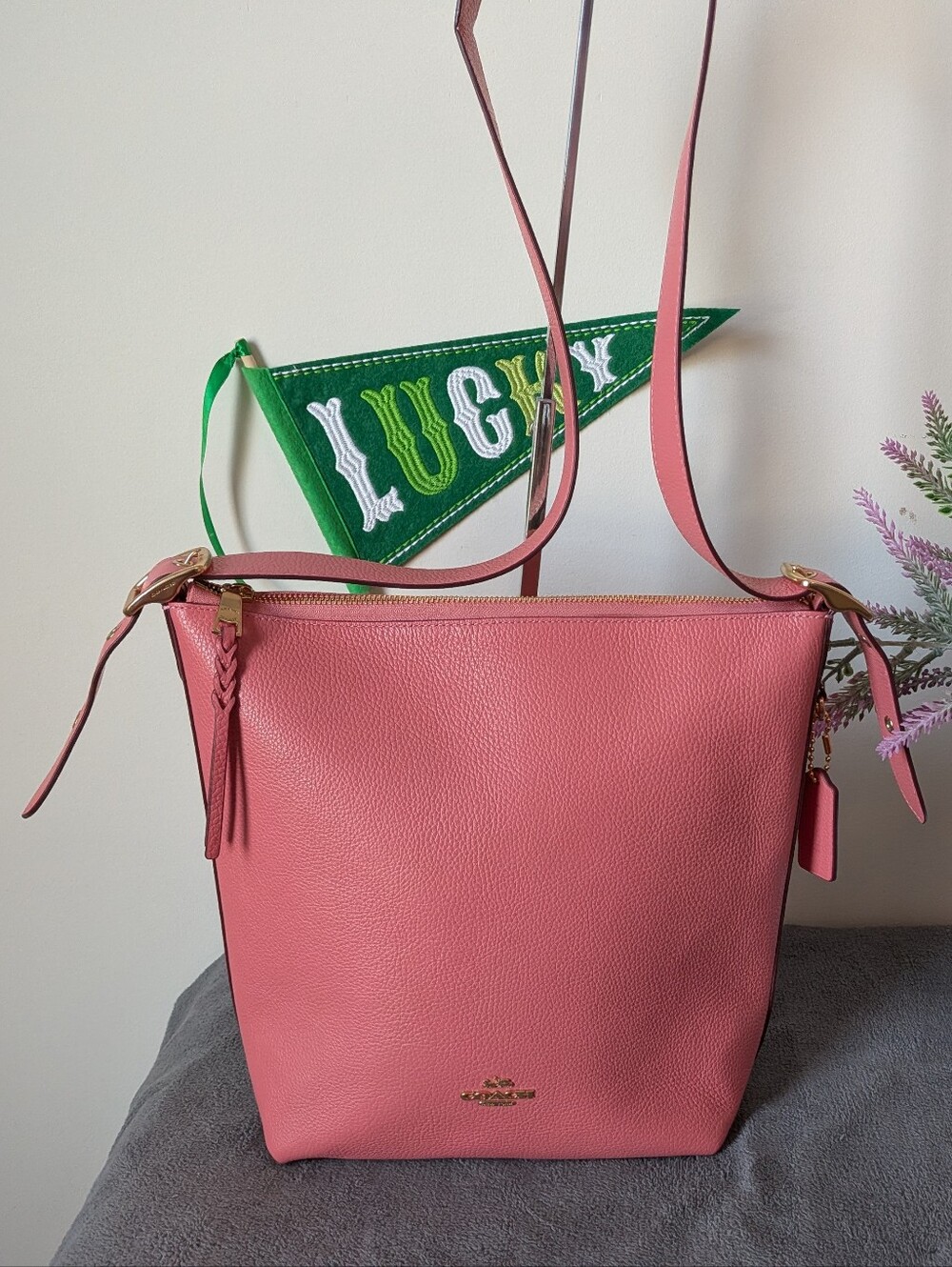 Coach Val Duffle In Pink